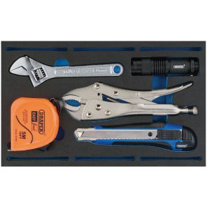 Draper - Tool Kit in 1/4 Drawer EVA Insert Tray (5 Piece)