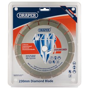 Draper - 229 x 22.2mm Segmented Rim Diamond Blade