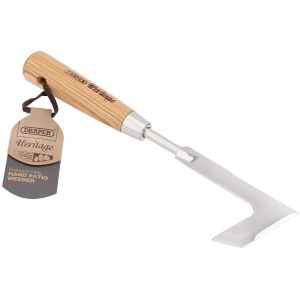 Draper - Draper Heritage Stainless Steel Hand Patio Weeder With Ash Handle