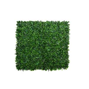 Artificial Green Wall Hedge with Dark Ivy Leaf Foliage (Pack of 4)