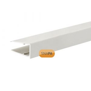 Snapa 10mm PVC Drip Trim White 2.1m