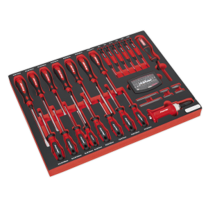 Sealey Tool Tray with Screwdriver Set 72pc