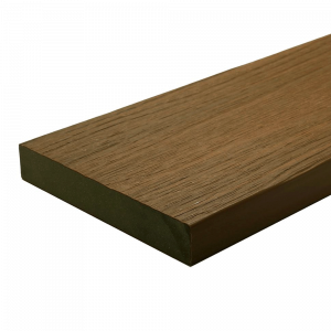 NewTechWood UltraShield Composite Decking Teak 2.2m Square Edge Solid Board