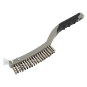 Sealey Wire Brush with Stainless Steel Fill & Scraper