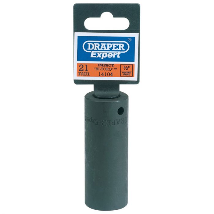 Draper Expert 21mm 1/2" Square Drive Deep Impact Socket 410D-MM 14104